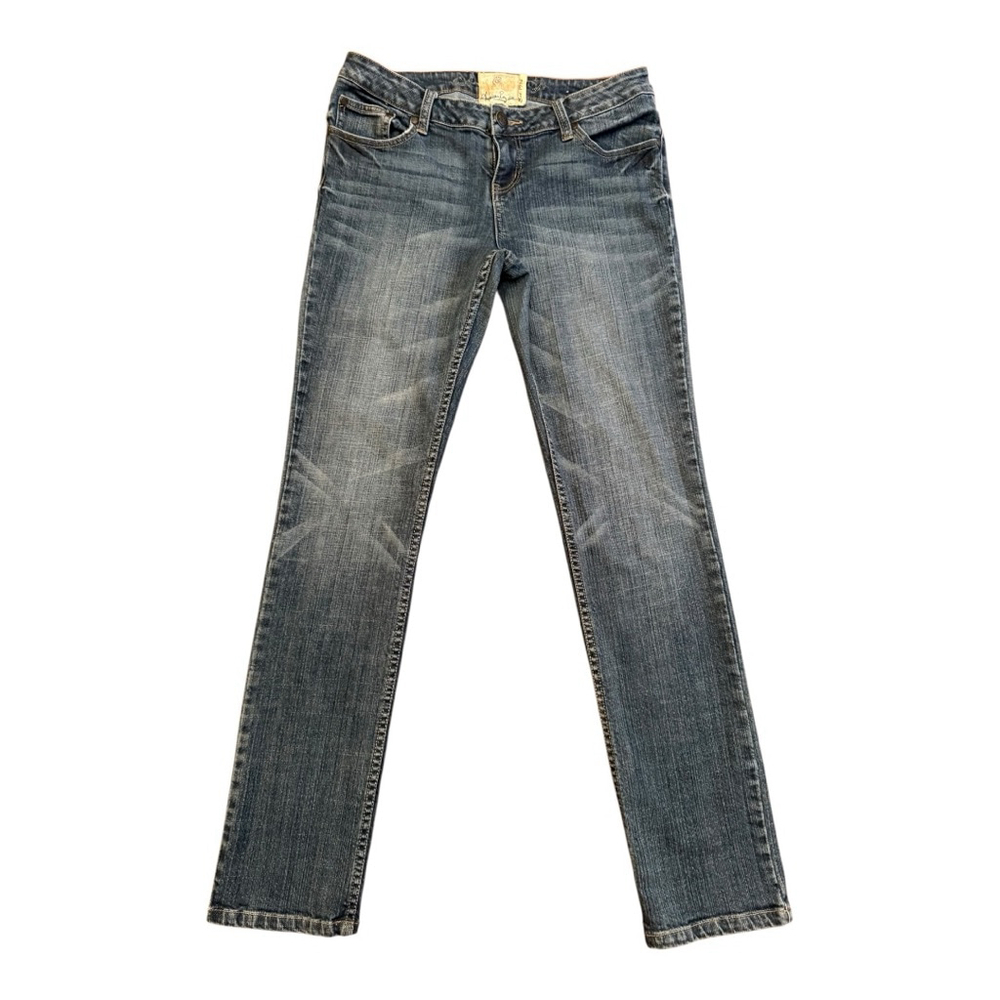 Women American Rag Cie Straight Mid Rise Jeans Size 9 Blue Denim
